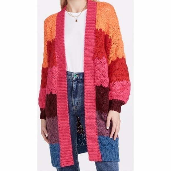 FARM Rio Striped Cardigan Multi XS - Picture 3 of 11